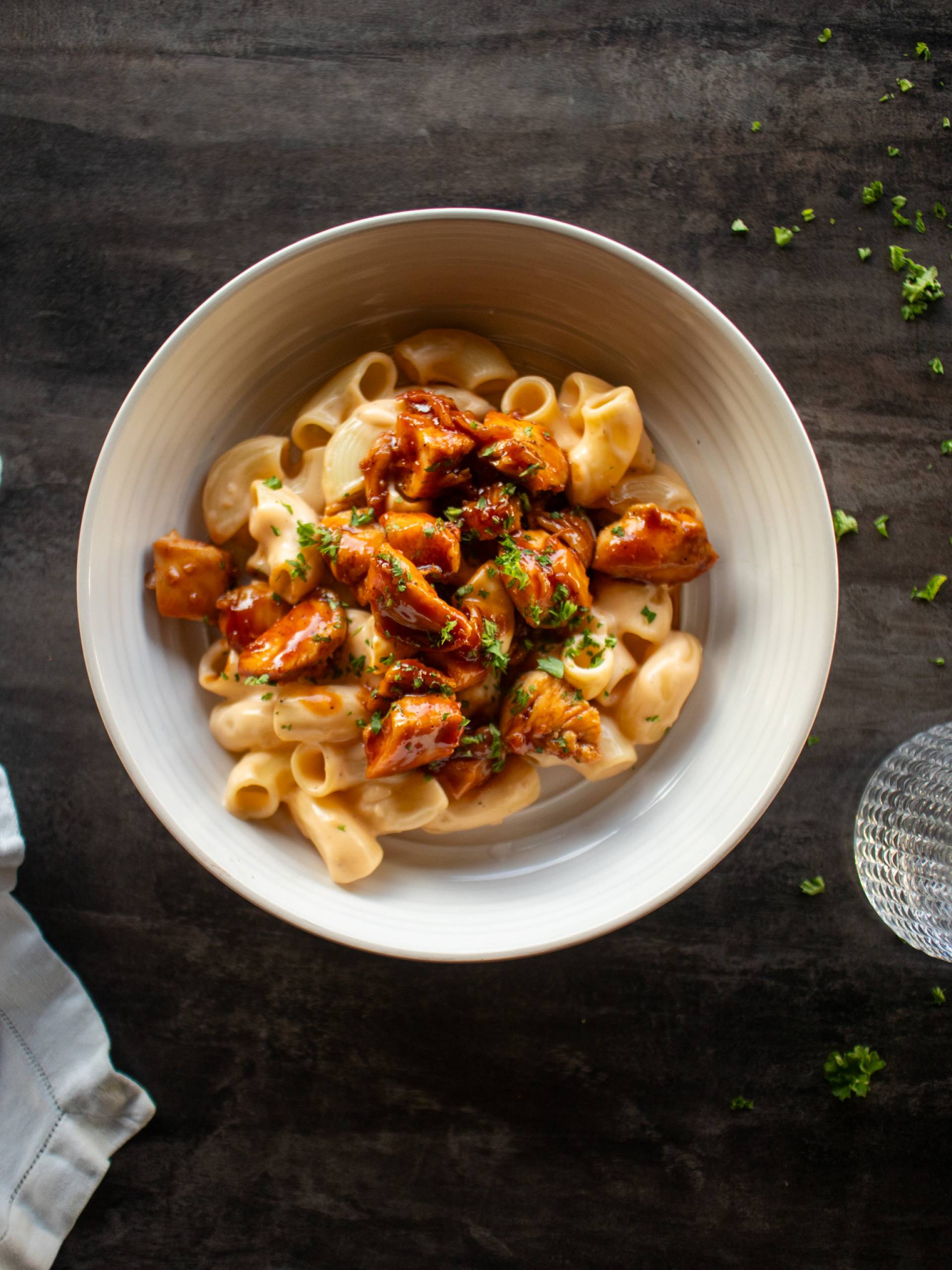 Honey Garlic Chicken Macaroni & Cheese