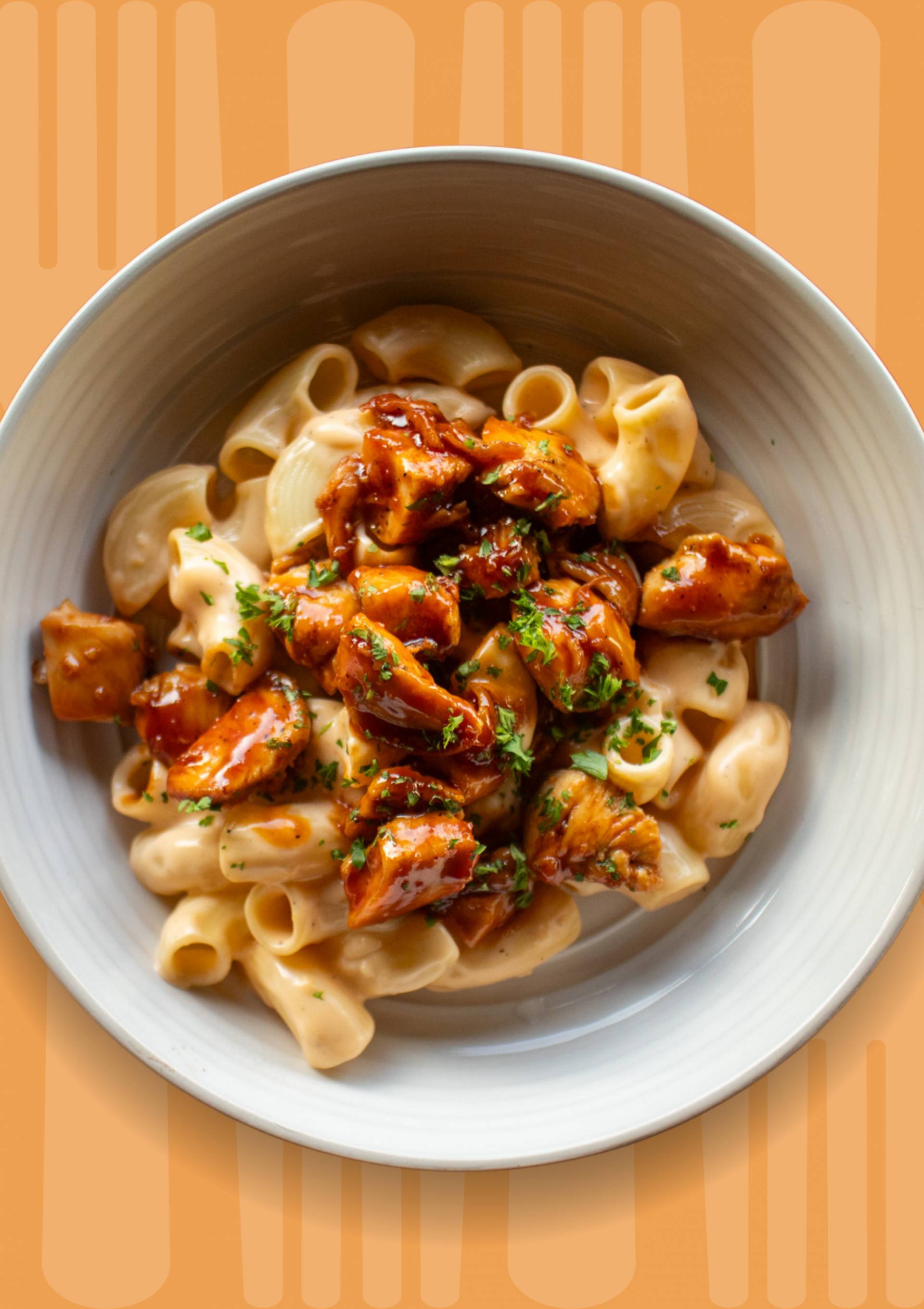 Honey Garlic Chicken Macaroni & Cheese