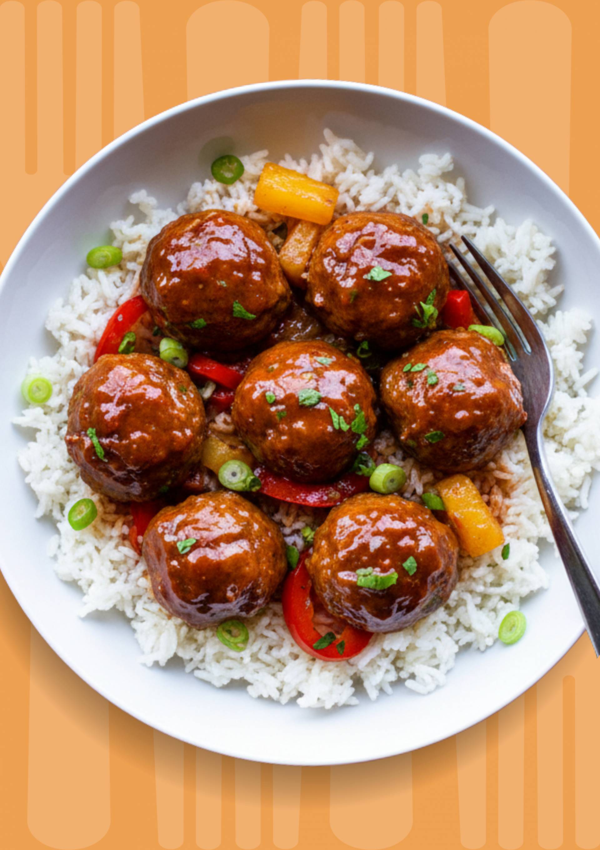 Sweet & Sour Glazed Meatballs