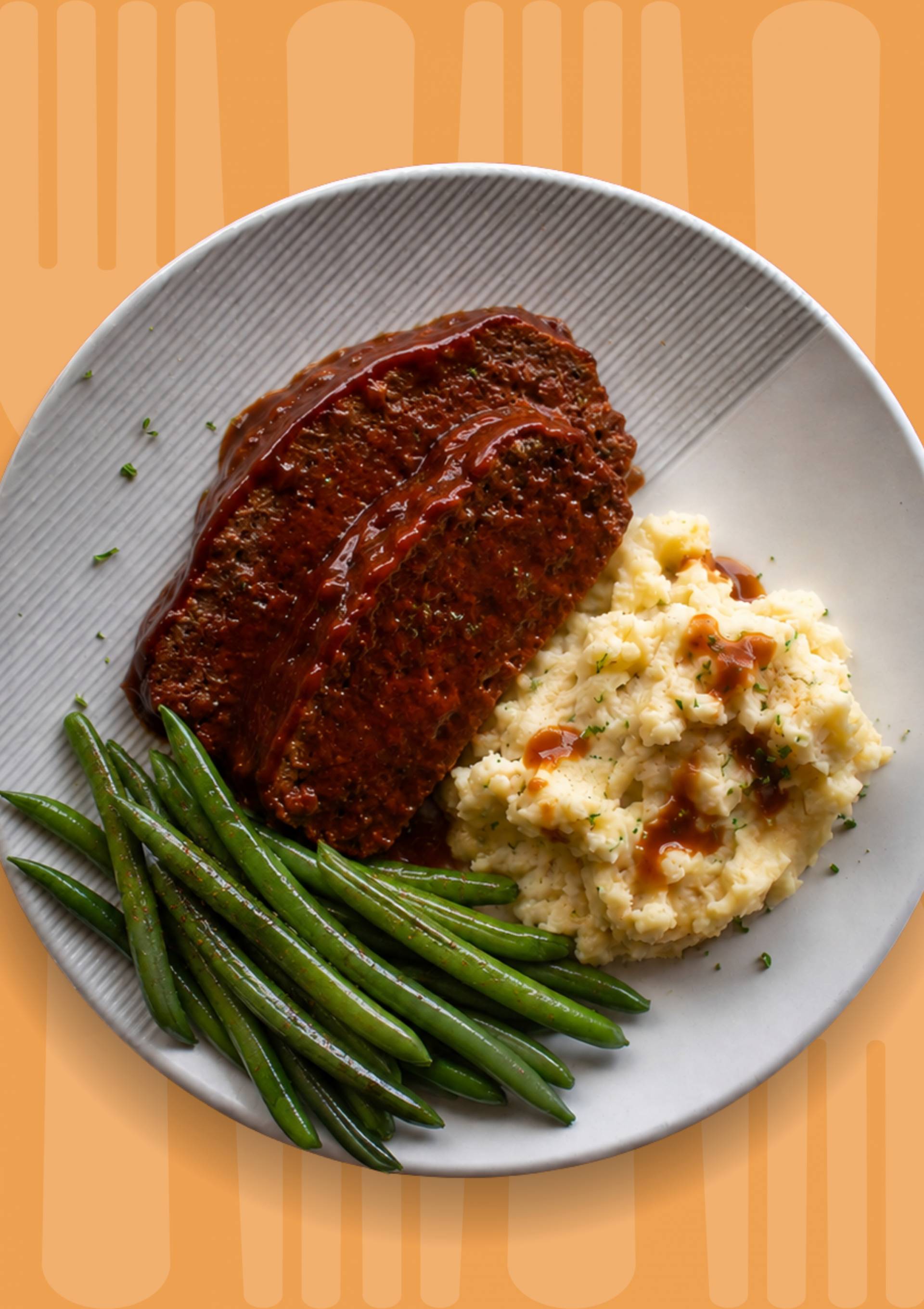 Meatloaf & Mash with BBQ Glaze