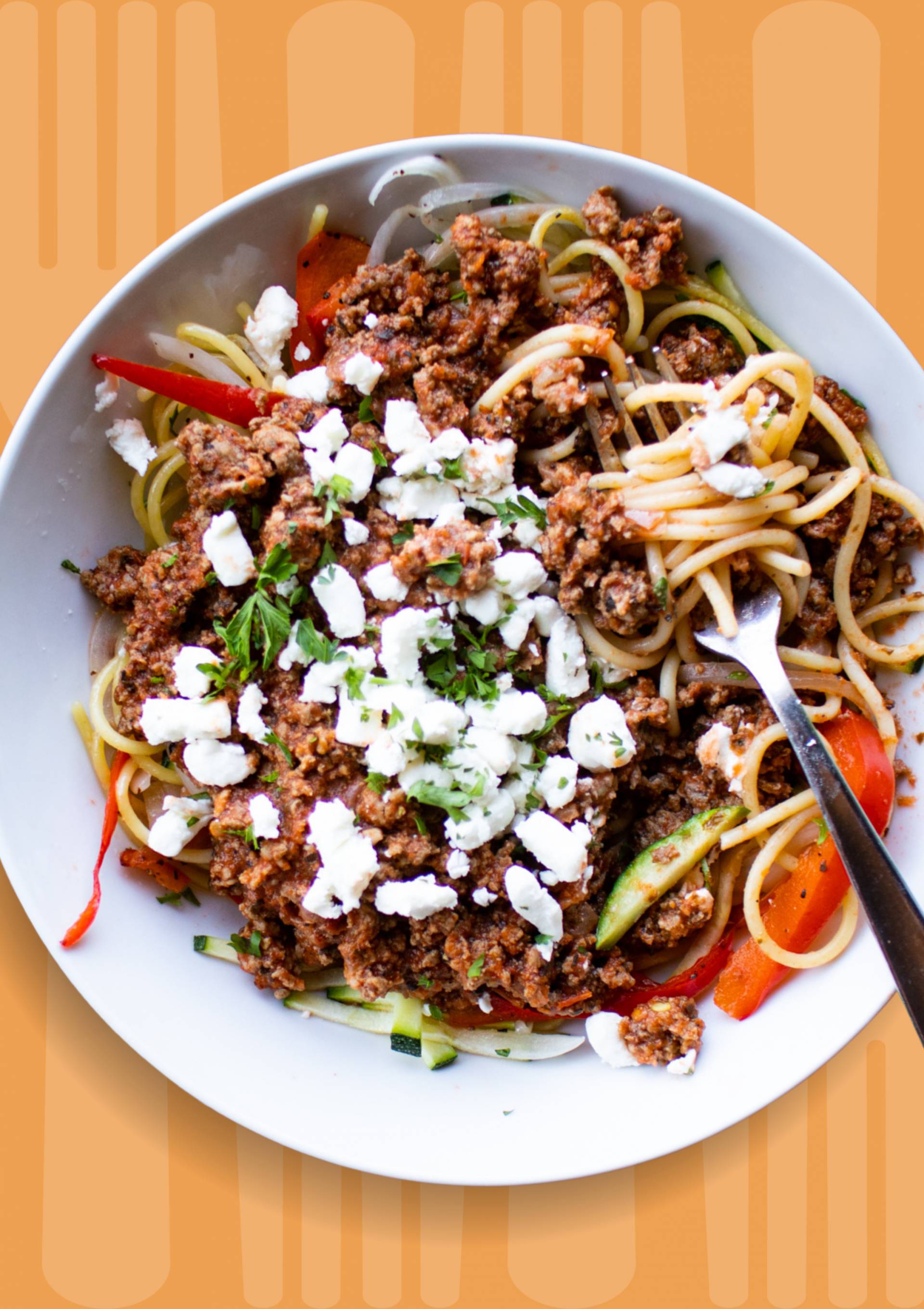 Homestyle Spaghetti with Goat Cheese