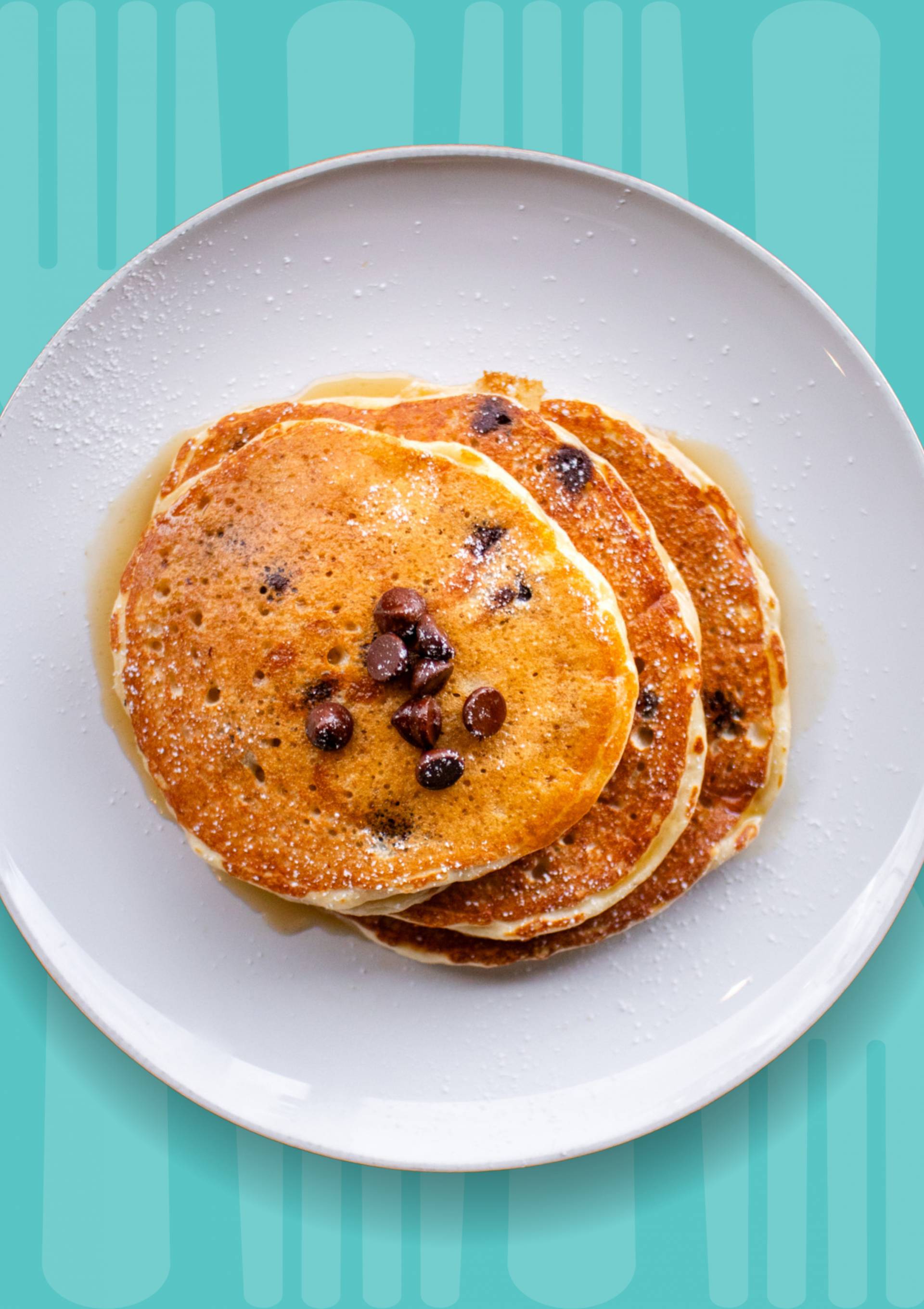 Chocolate Banana Protein Pancakes