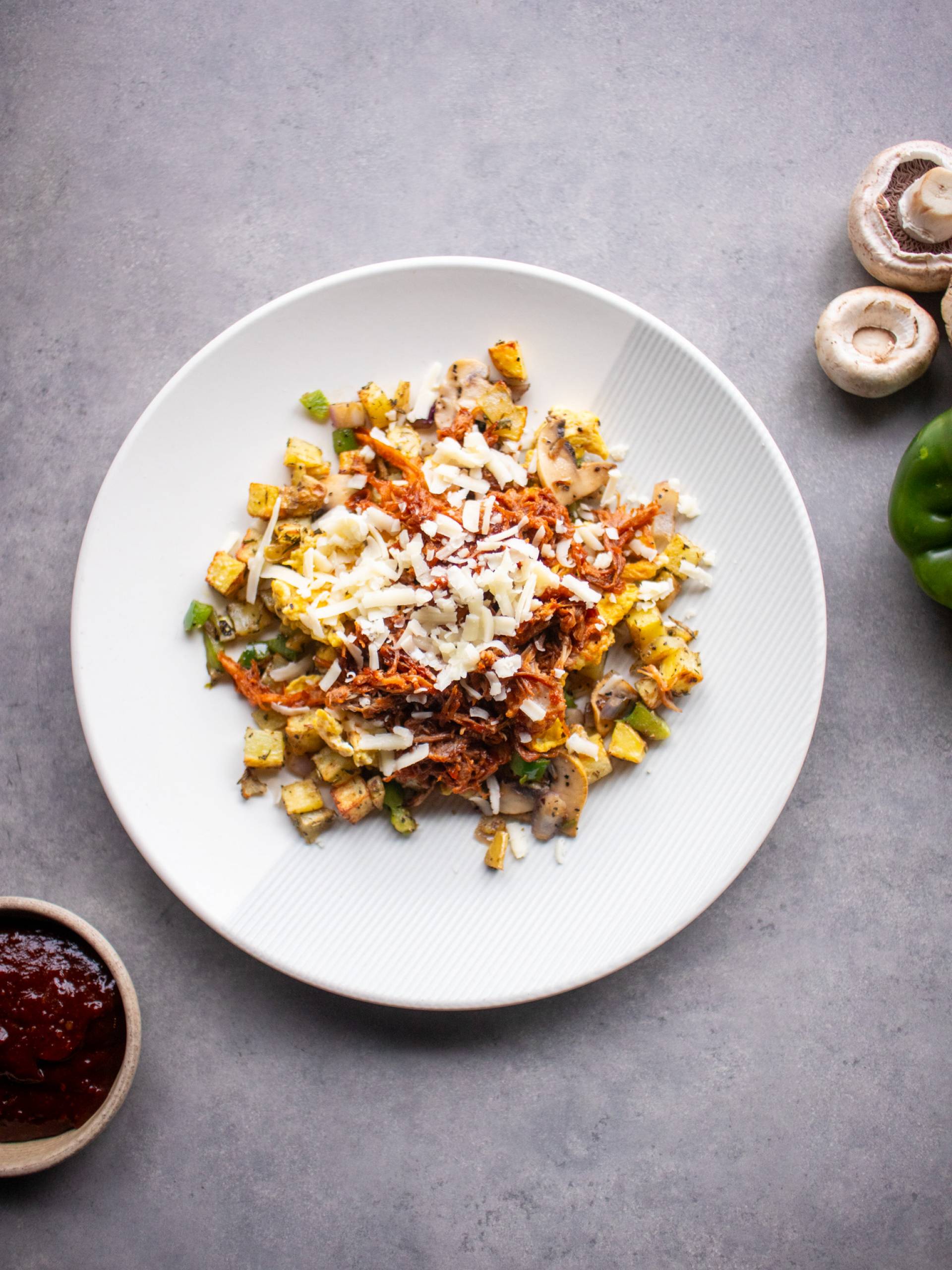 BBQ Pulled Pork Scramble