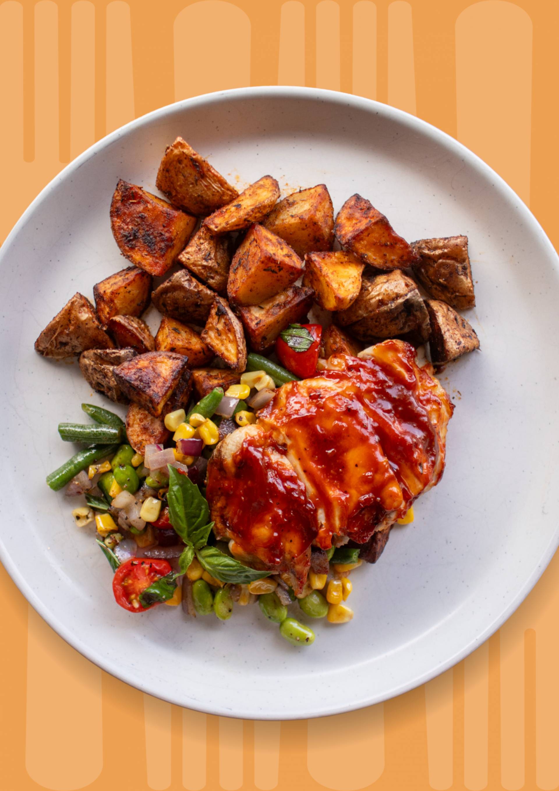 Louisiana BBQ Chicken and Cajun Potatoes