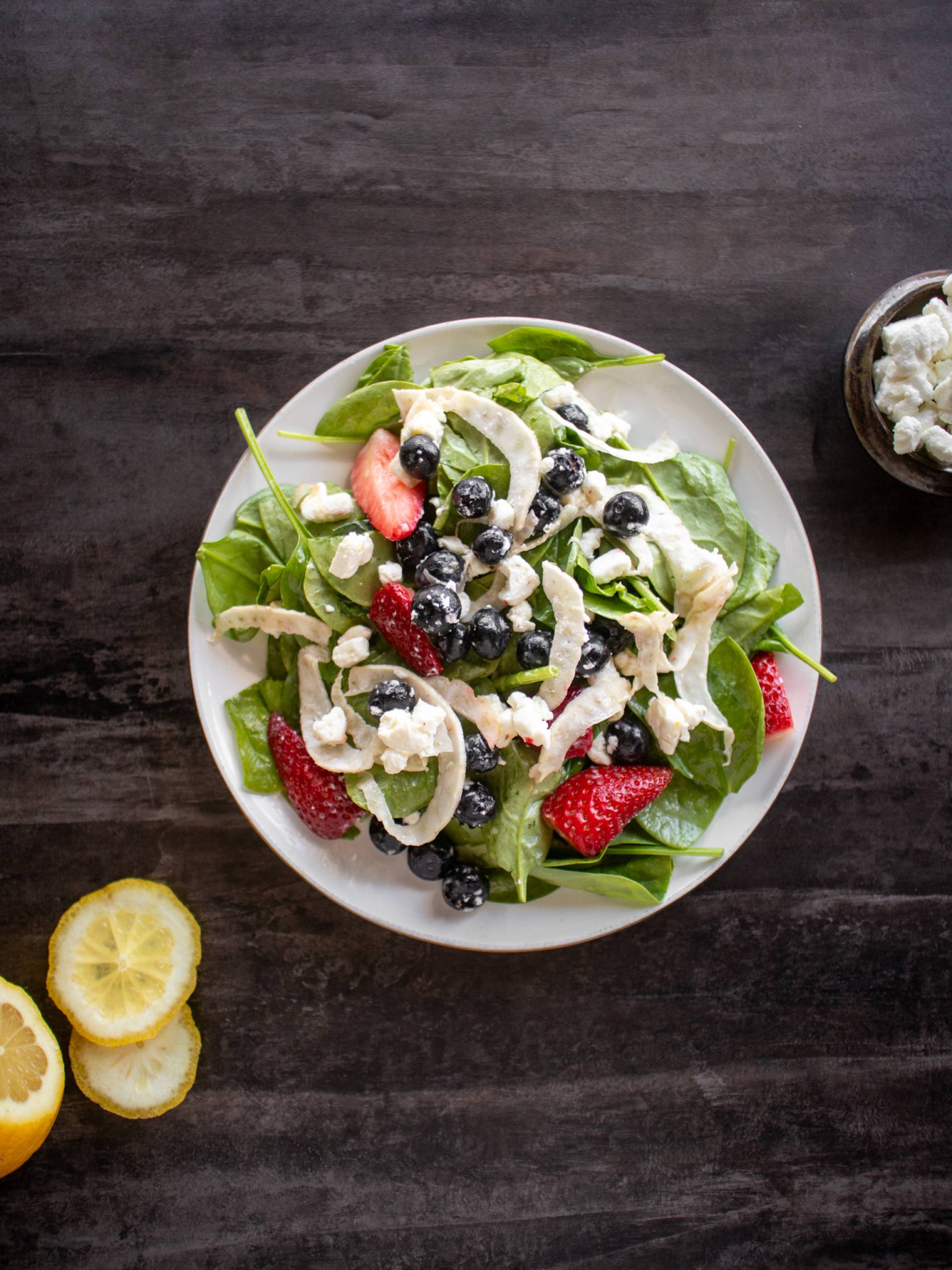 Fresh Berry Goat Cheese Salad