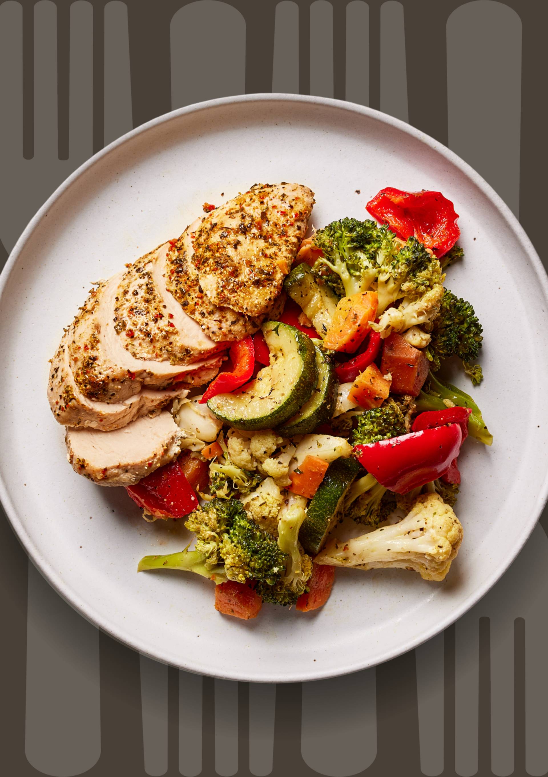 Chicken Breast with Seasonal Vegetables