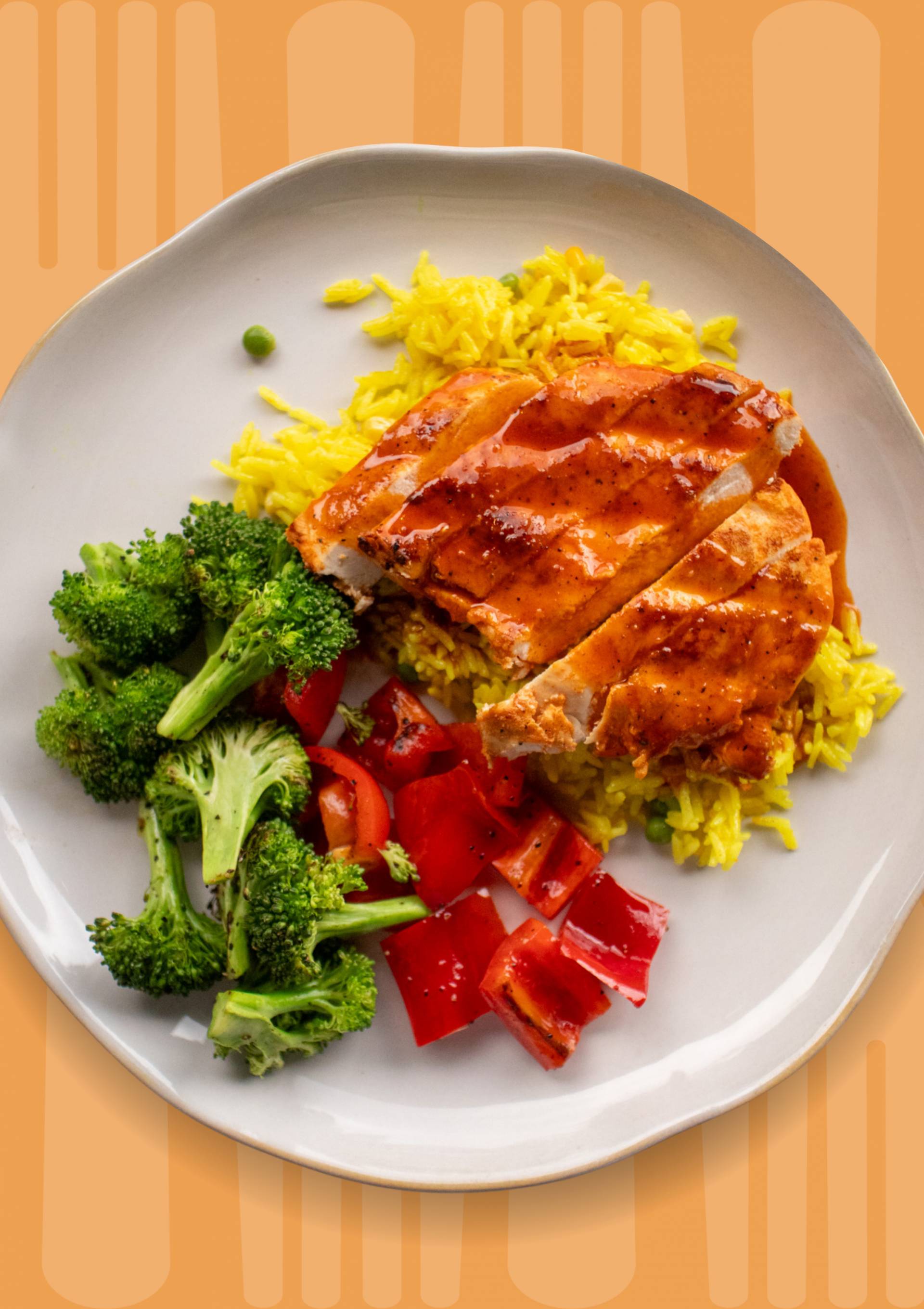 Honey Sriracha Chicken and Rice